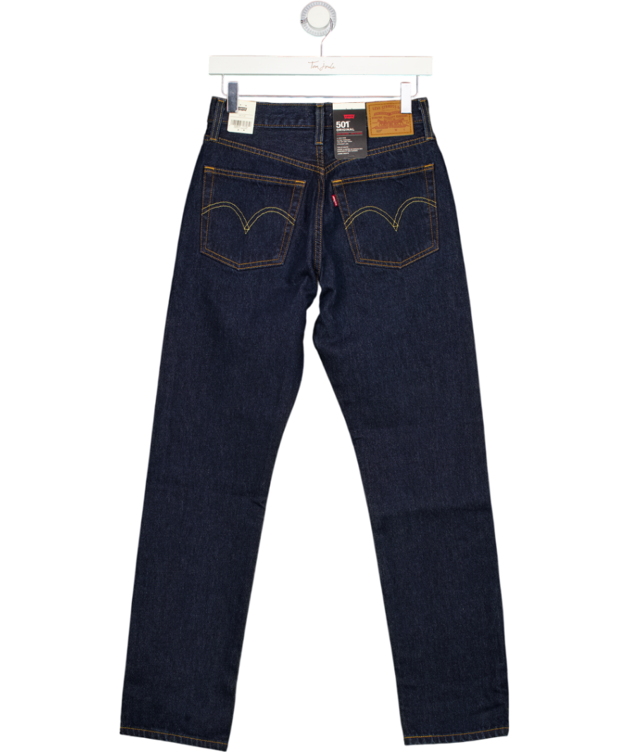 LEVI'S Original Dark Blue 5o1 Original High Waist Straight Leg Jeans L30 W25
