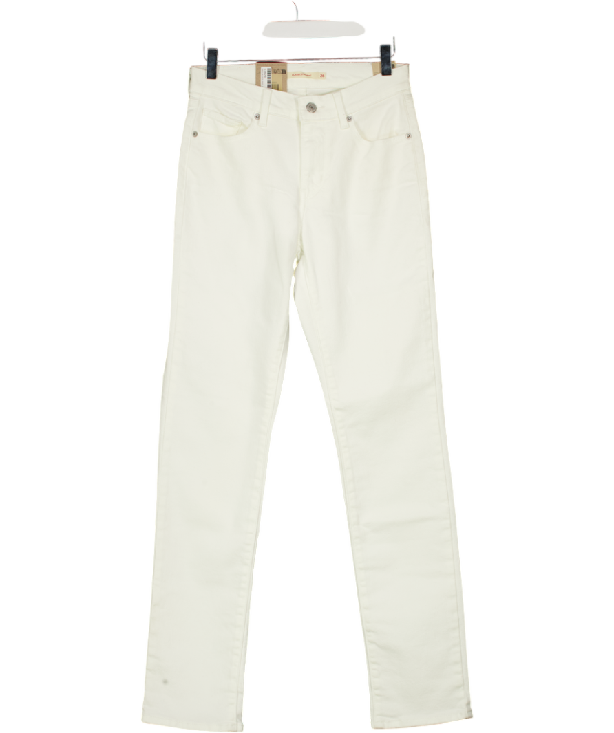 LEVI'S White Classic Straight Leg Jeans W26