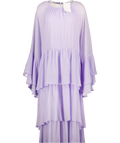 & OTHER STORIES Lilac Tiered Frill Detail Maxi Dress UK M