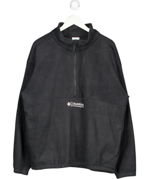 COLUMBIA Dark Grey 1/2 Zip Fleece UK L