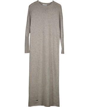 LUCY NAGLE Grey X The Fashion Bug Virgin Wool/cashmere Blend Knitted Maxi Dress UK XS/S
