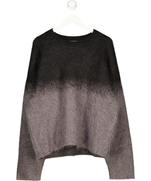 Weekday Black Faded Mohair-blend Sweater UK L