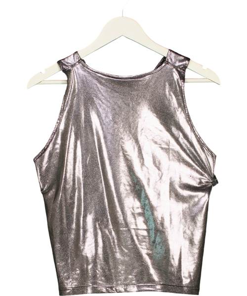 ADIDAS Originals Metallic Silver Adilenium Season 2 Tank Top UK 20 /22