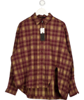 Noughts & Kisses Purple Check Shirt UK XS