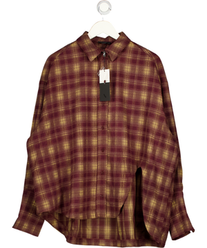 Noughts & Kisses Purple Check Shirt UK XS