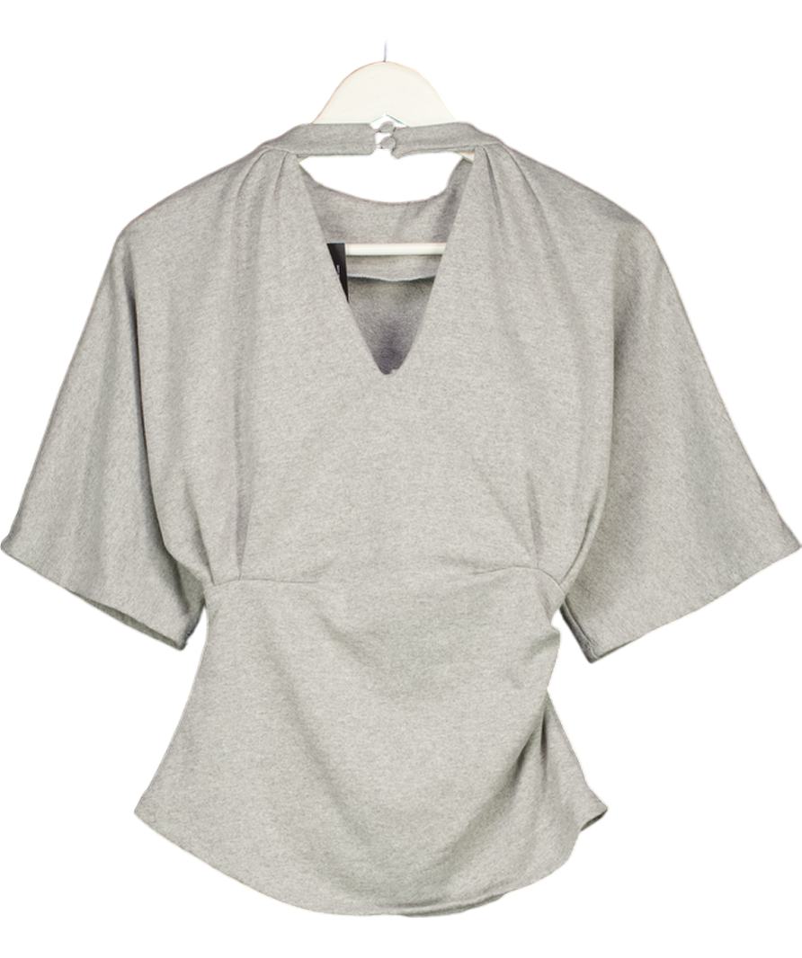 ARRANGE Pleat Detail Top In Grey UK 10