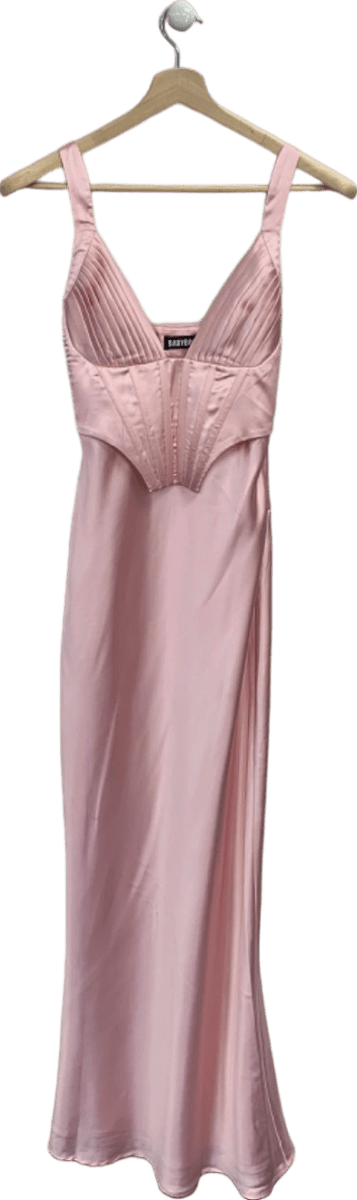 BABYBOO Pink Satin Slip Dress XS - Reliked