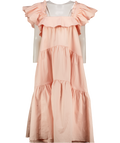 KIKA VARGAS Peach Pink Cicely Occasion Dress UK L