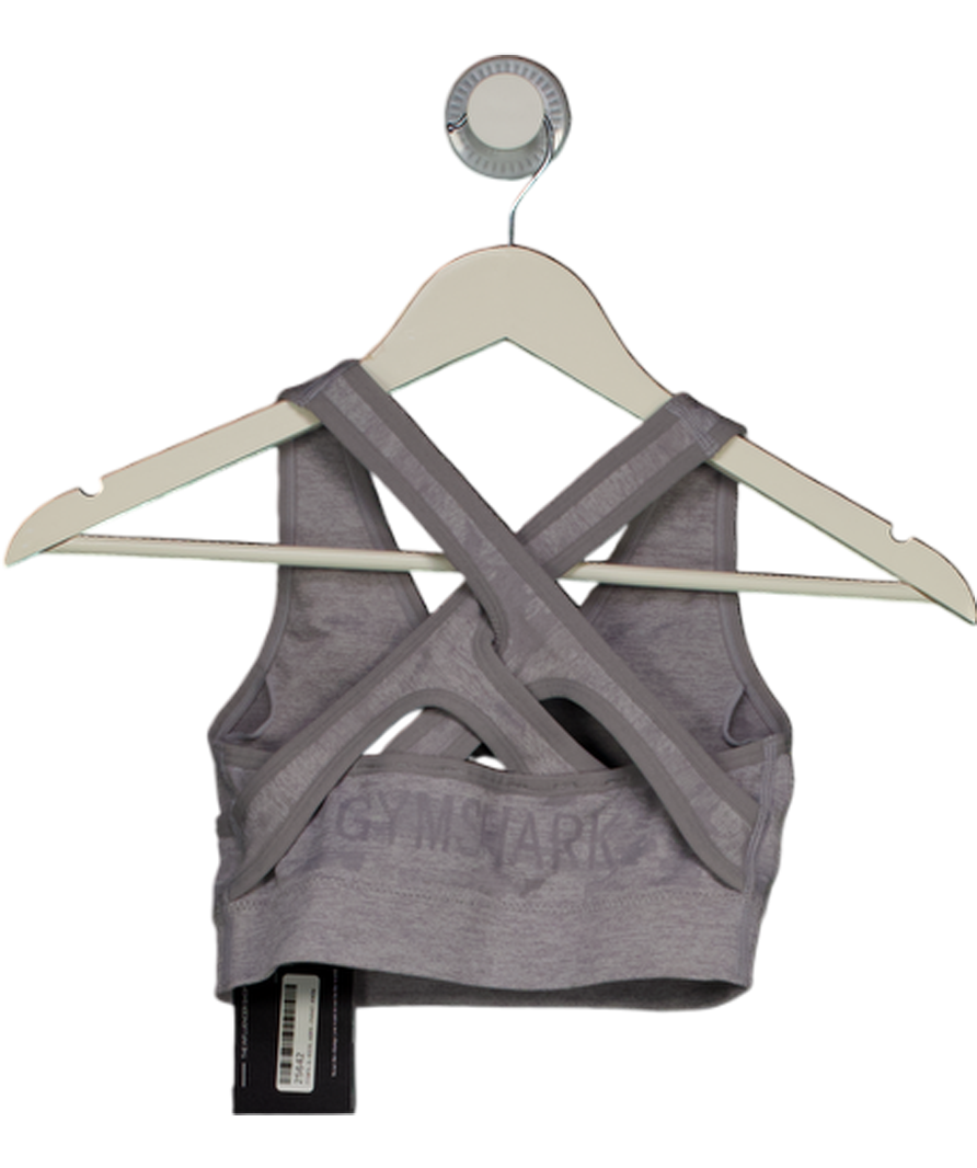 gymshark Grey Adapt Camo Seamless Sports Bra UK S