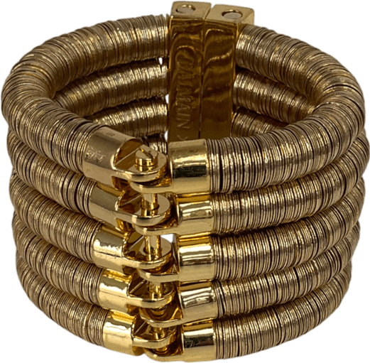 Balmain x H&M Metallic Gold Bangle Bracelet - Reliked