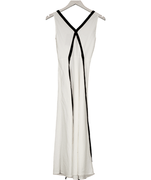 bamford White Linen Maxi Dress UK XS