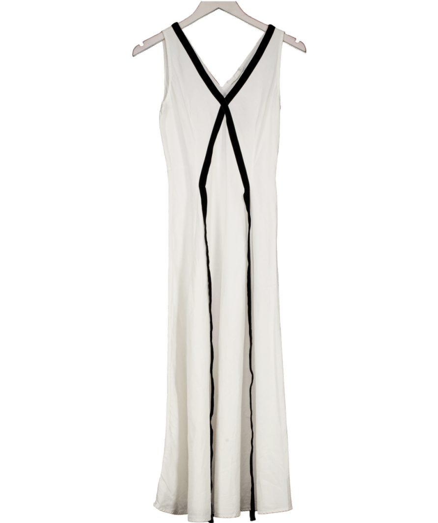 bamford White Linen Maxi Dress UK XS - Reliked