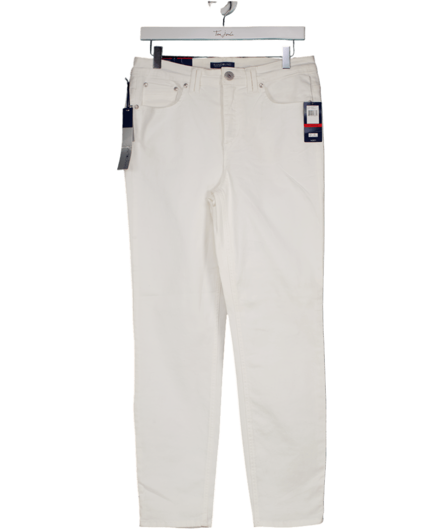 Bandolino White Sarabelle Stetch Skinny Ankle Grazer Jeans UK 12 - Reliked