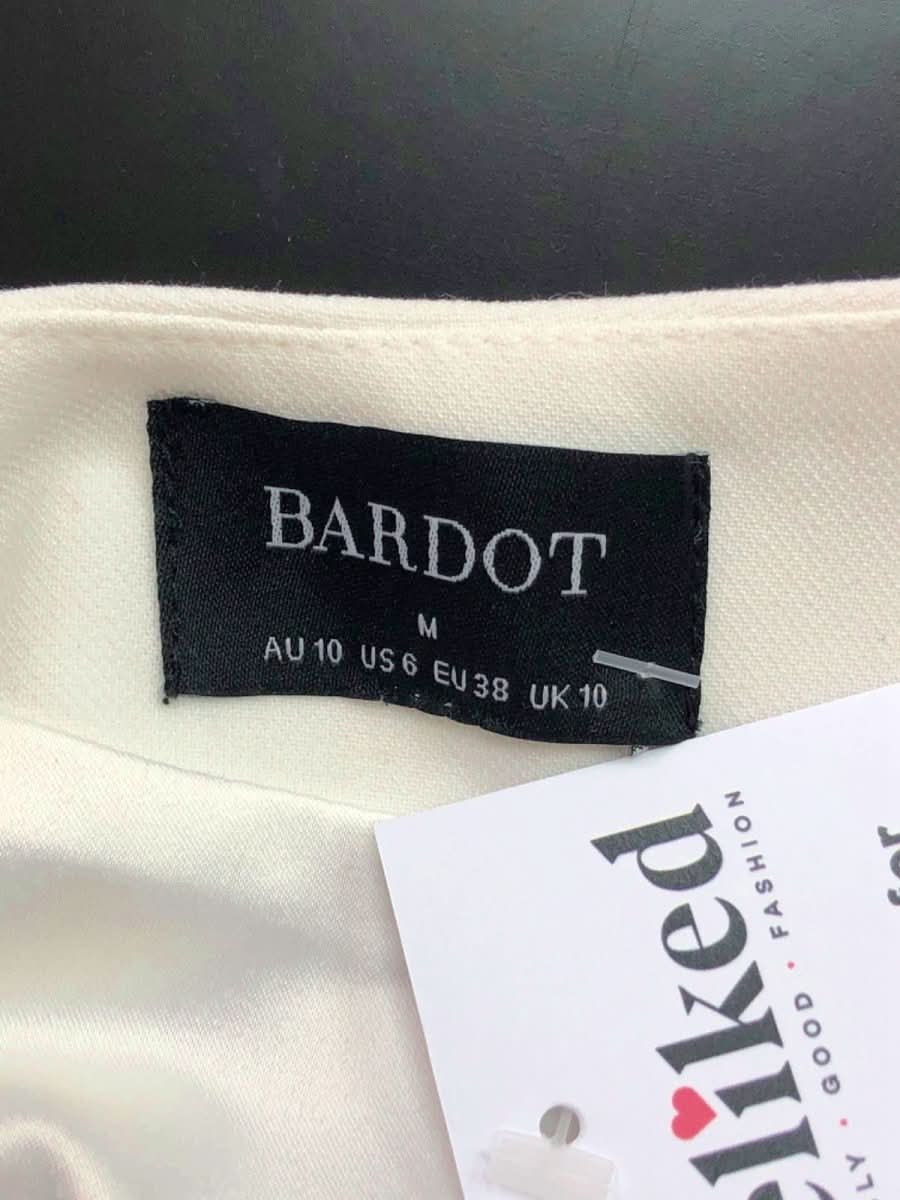 Bardot White Double Breasted Sleeveless Blazer Medium - Reliked