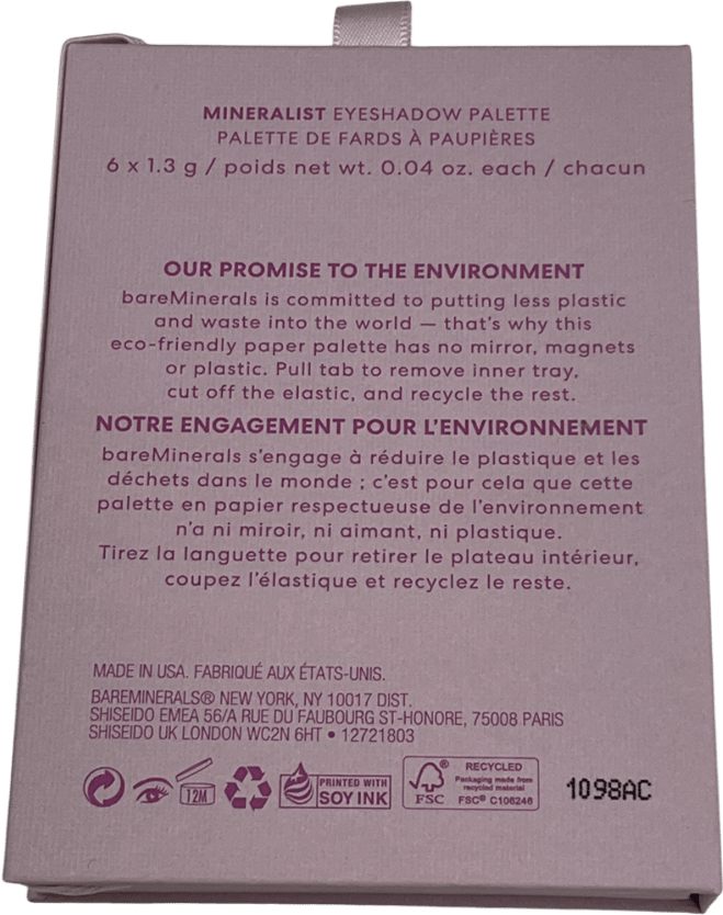 bareMinerals Mineralist Eyeshadow Palette Heathered 6x1.3g - Reliked