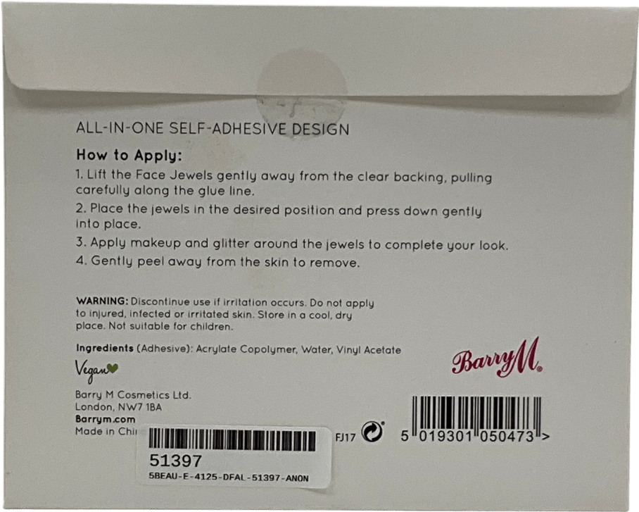 Barry M Metallic Spirit Whisperer Face Jewels One Size - Reliked