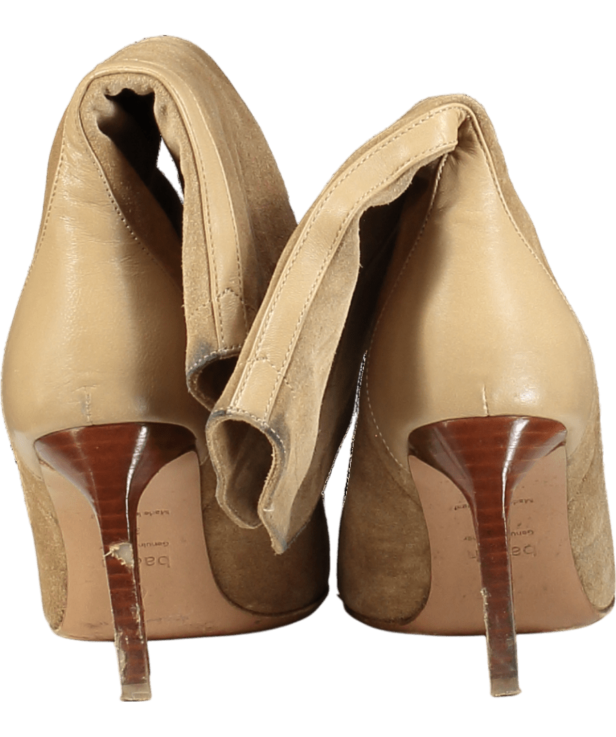 Ba&sh Beige Suede Heeled Boots UK 4 EU 37 👠 - Reliked