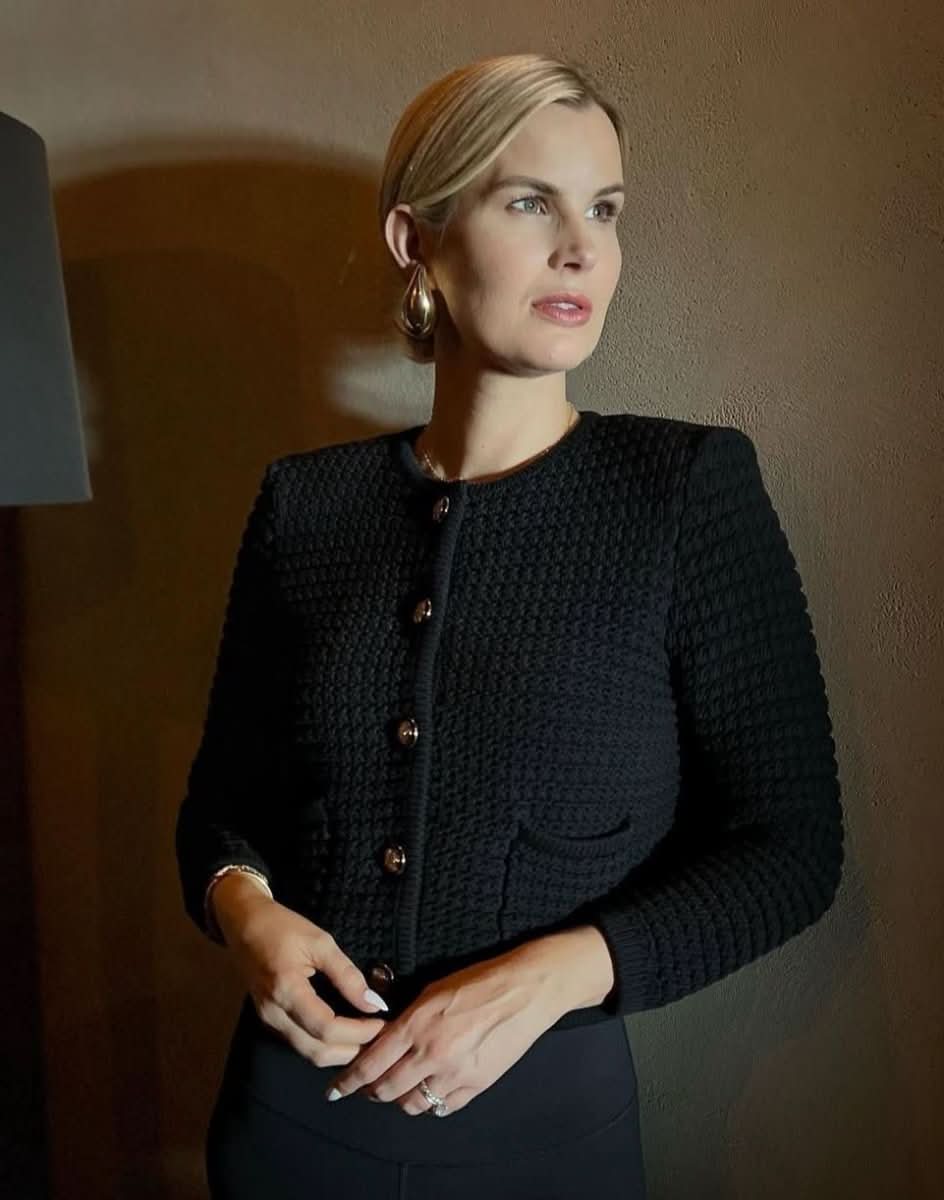 Ba&sh Black Gaspard Cardigan / Jacket With Gold Button Sz2 UK 10 - Reliked