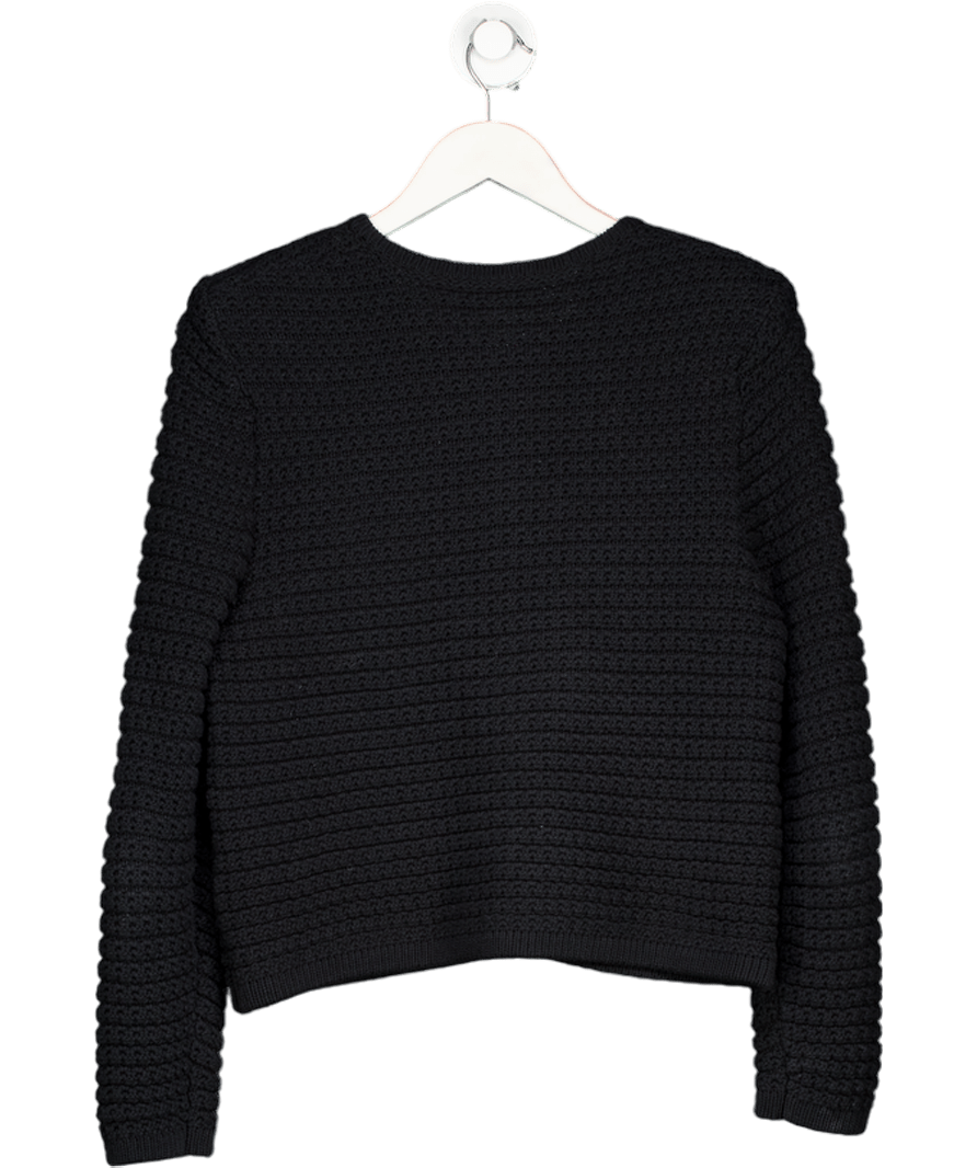 Ba&sh Black Gaspard Cardigan / Jacket With Gold Button Sz2 UK 10 - Reliked