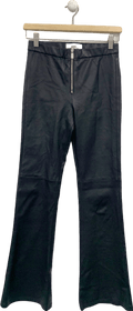 Ba&sh Black Leather - Effect Trousers UK 8 - Reliked