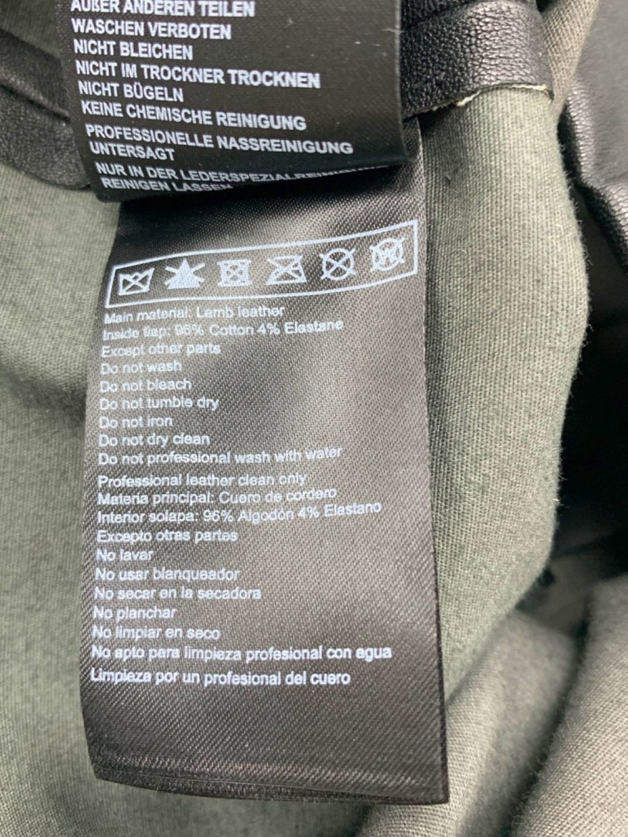 Ba&sh Black Leather - Effect Trousers UK 8 - Reliked