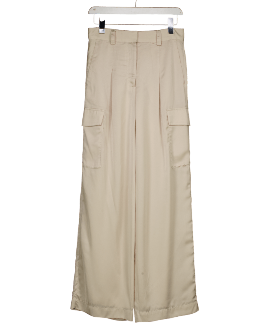 Ba&sh Cream Carly Cargo Trousers UK 8 - Reliked