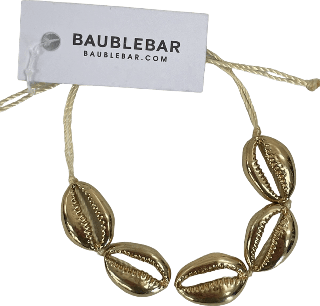 BaubleBar Gold Shell Bracelet One Size - Reliked