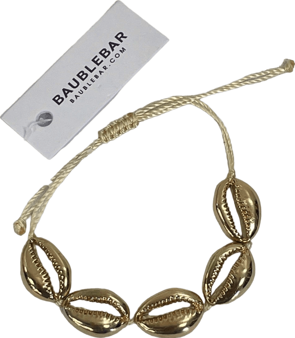 BaubleBar Gold Shell Bracelet One Size - Reliked