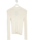 LILYSILK Cream Silk & Cashere Belnd Turtle Neck Jumper UK XS
