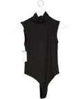 THE PARK Black Joyce Power 3 Turtleneck Thong Bodysuit UK M