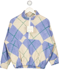 Made in Italy Blue & Beige Zip Jumper UK S