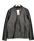 ZARA Black Faux Leather Jacket UK L