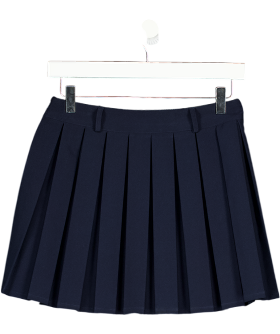 MESHKI Navy Blue Pleated Mini Skirt UK XS