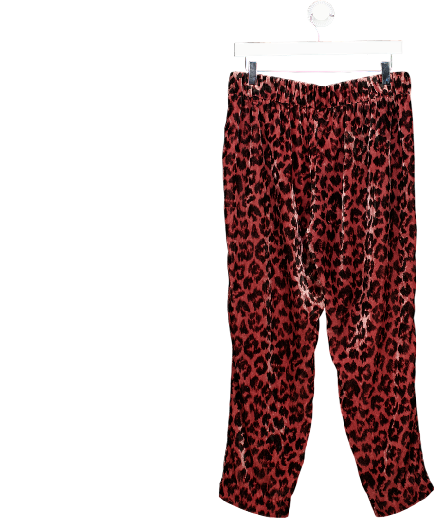 J.crew Pink S619 - Rose Leopard Print Trousrers UK 6
