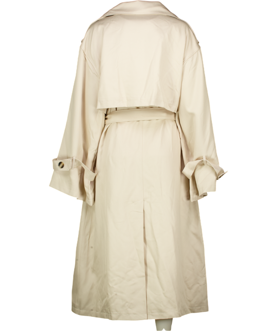 LIS BONNE Cream The Lyocell Trenchcoat UK S