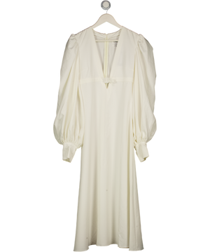 CONCEPT2O Premium White Puff Sleeve Maxi Dress UK S
