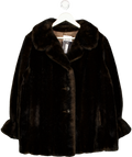 Brown Faux Fur Coat UK XL