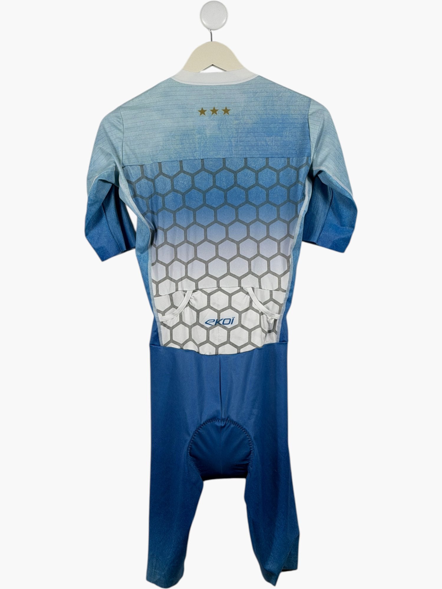 EKOI Blue Gradient Cycling Skinsuit UK M