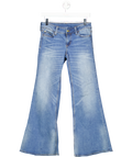 CHEAP MONDAY Mid Blue Stretch Flare Low Rise Jeans L30 W28