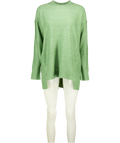 FREE PEOPLE Jumper - Green Supersoft Wool Blend Oversize UK XS