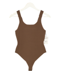 HENNE Brown Willow Bodysuit UK S