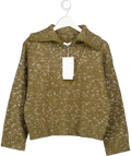 Petite Studio NYC Barry Wool Sweater - Moss Green UK XS
