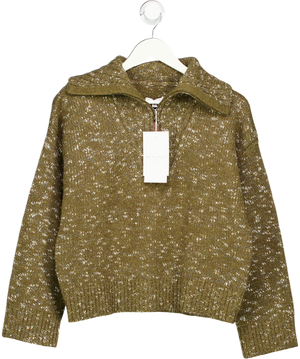 Petite Studio NYC Barry Wool Sweater - Moss Green UK XS