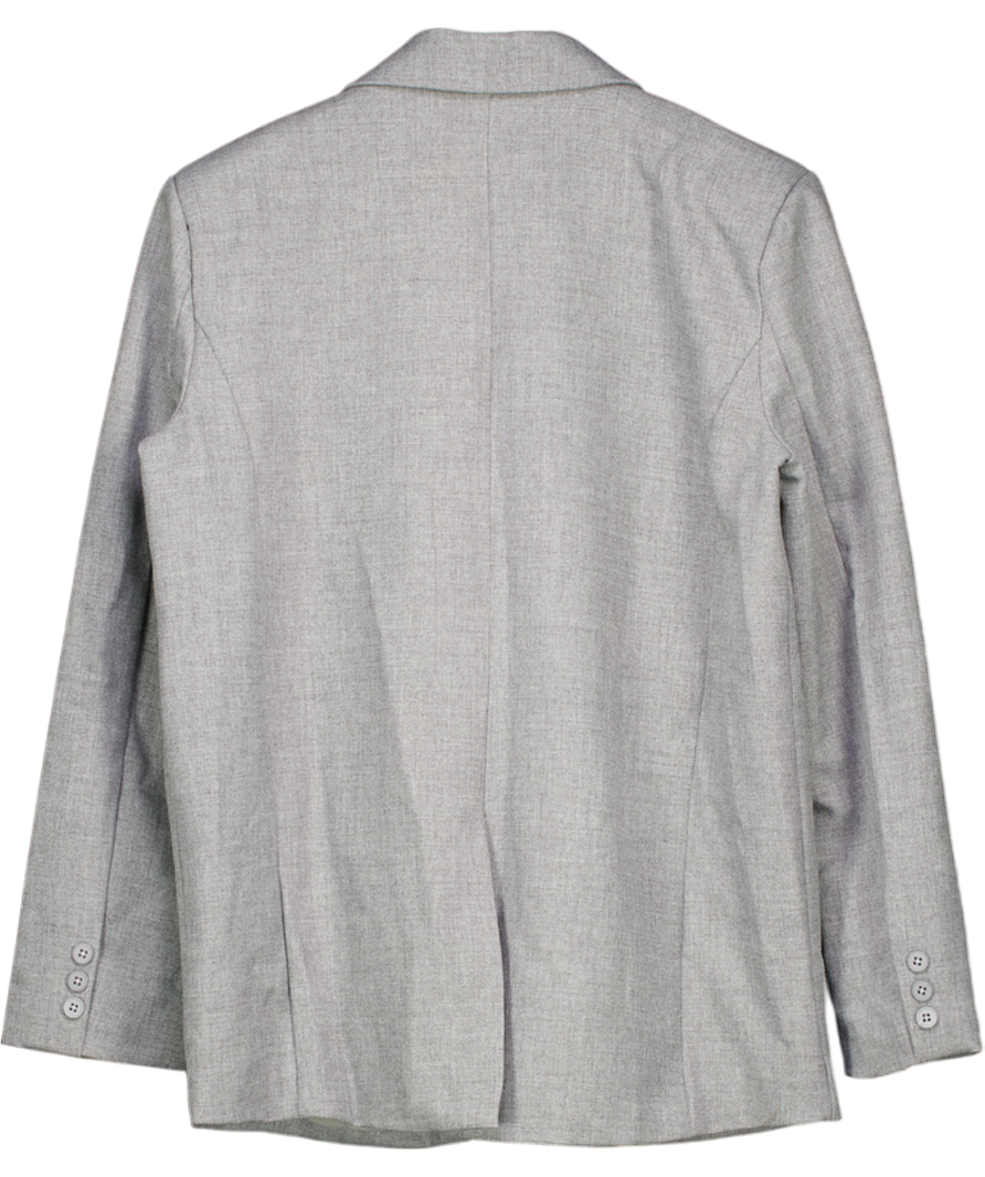 White Fox Grey Socialite Oversized Blazer UK S/M