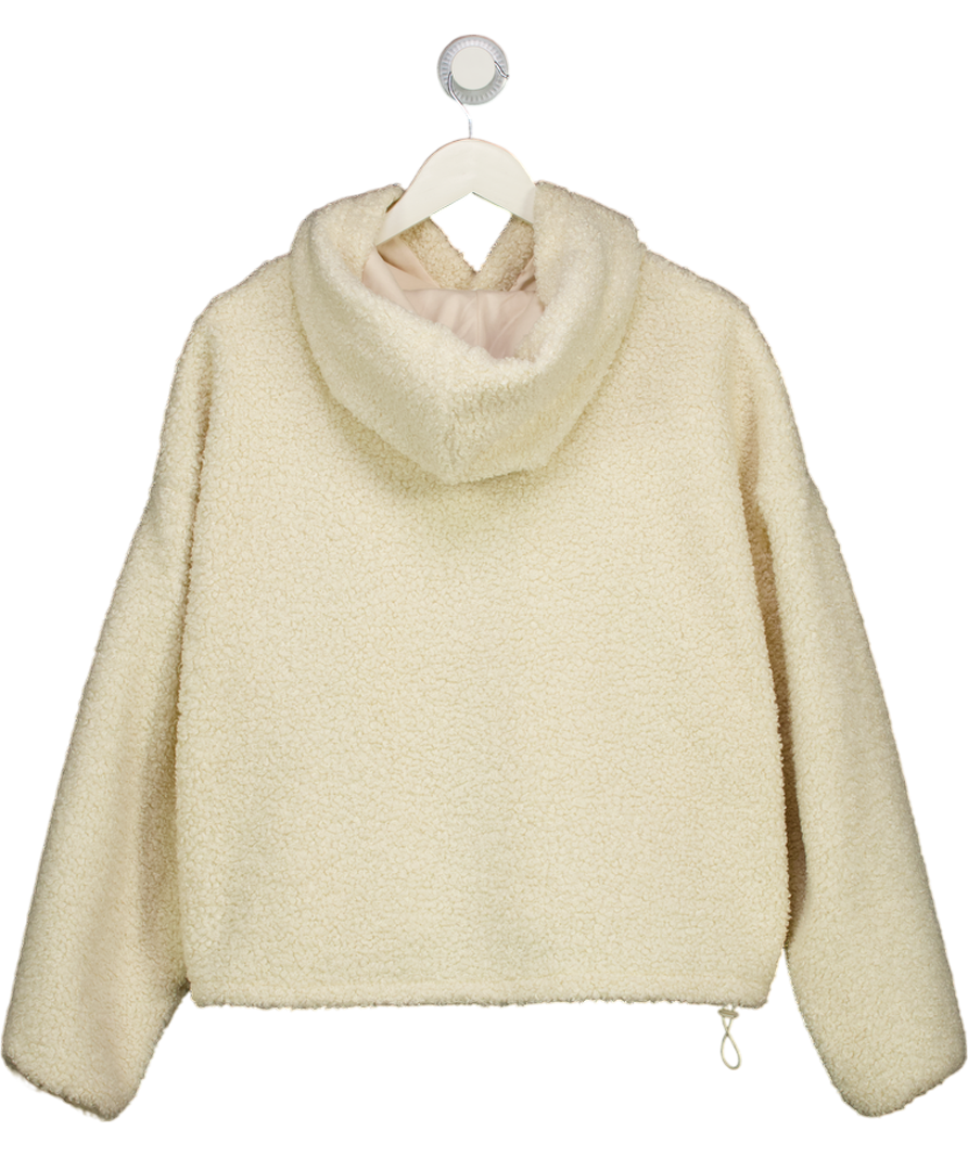 RESERVED Cream Apres Ski Borg Hoodie UK L