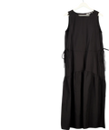 Uniqlo Black Combination Tiered Dress UK XL