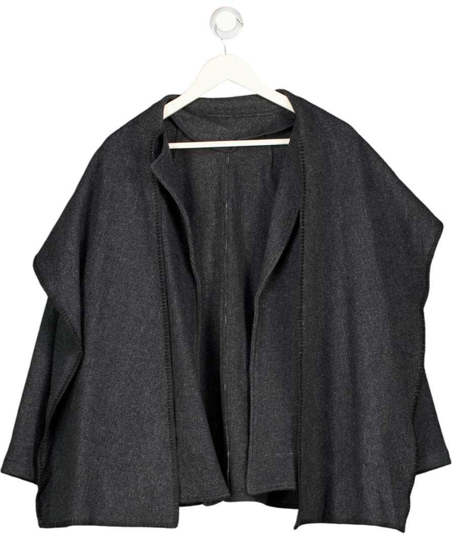 OGL Super Soft Dark Grey Jacket With Scarf Neck UK M