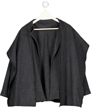 OGL Super Soft Dark Grey Jacket With Scarf Neck UK M