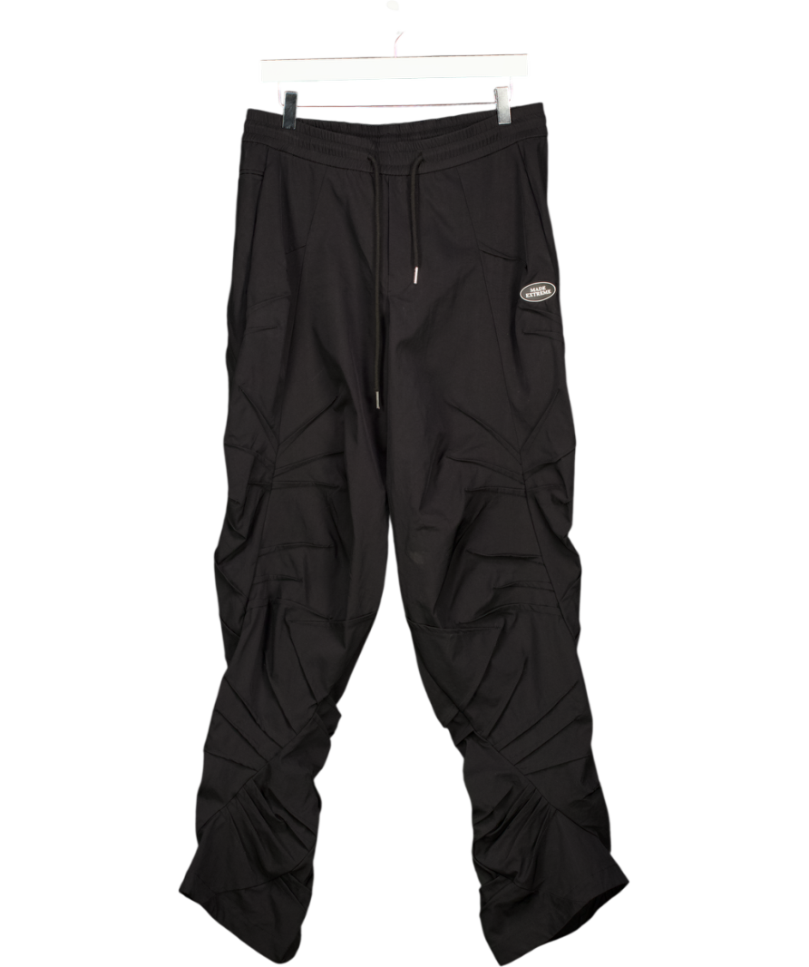 Made Extreme Black Ruched Detail Elasticated Cargo Trouser UK XL