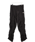 Made Extreme Black Ruched Detail Elasticated Cargo Trouser UK XL